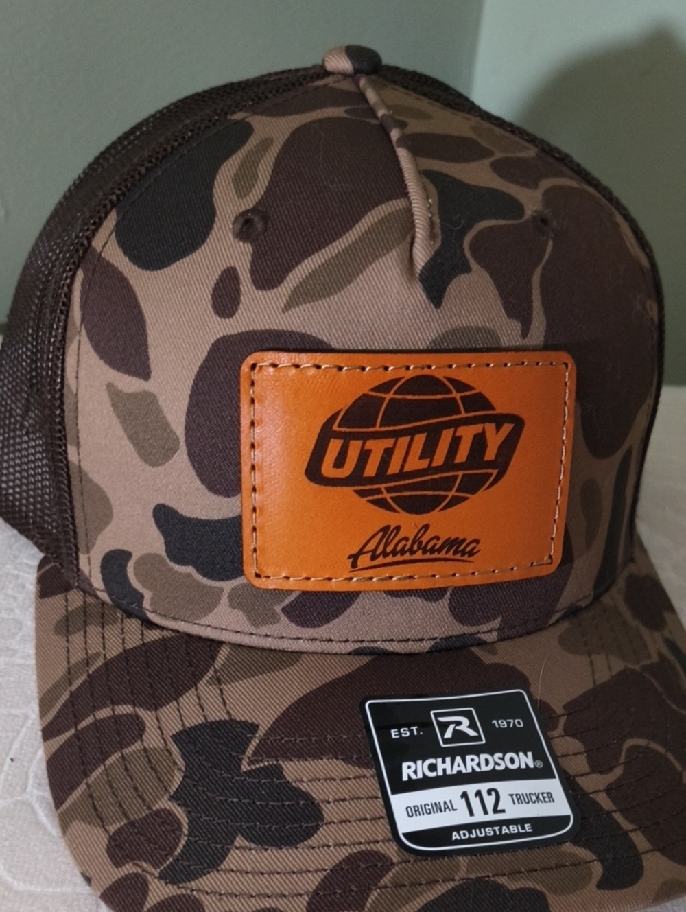 Utility Alabama Men's Camouflage Trucker Hat - Brown